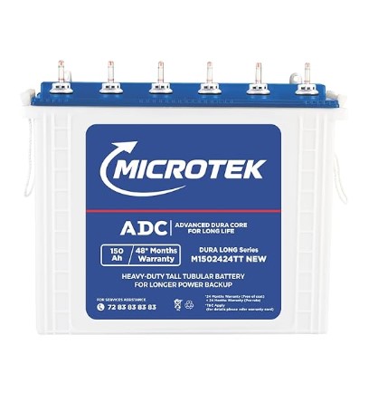 Microtek Dura Long M1502424TT 150Ah Inverter Battery + Service