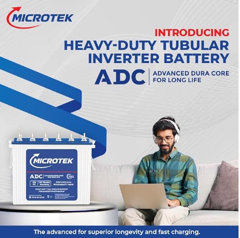 160Ah Microtek Dura Long M1502424TT Inverter Battery + Service