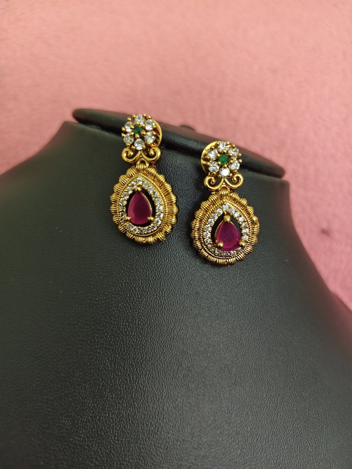 gold finish earings