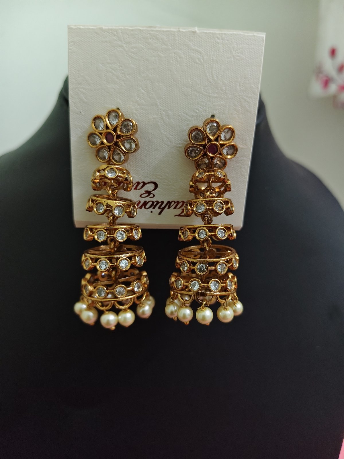 Spring earrings or jumkas