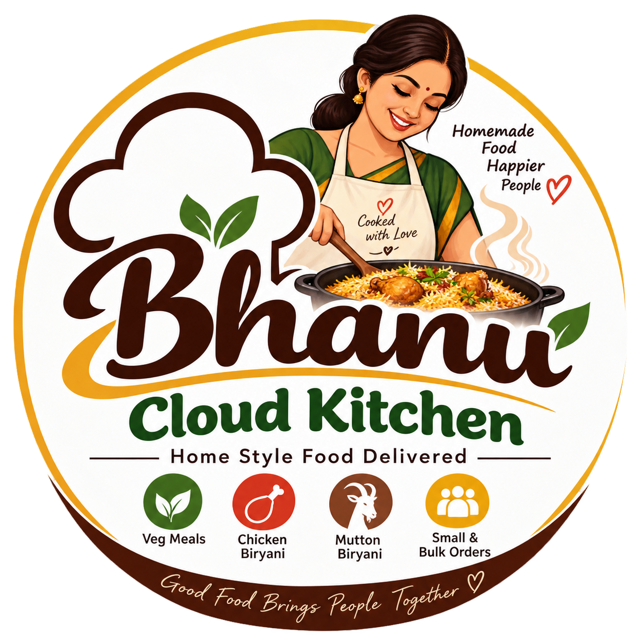 Banu cloud kitchen logo